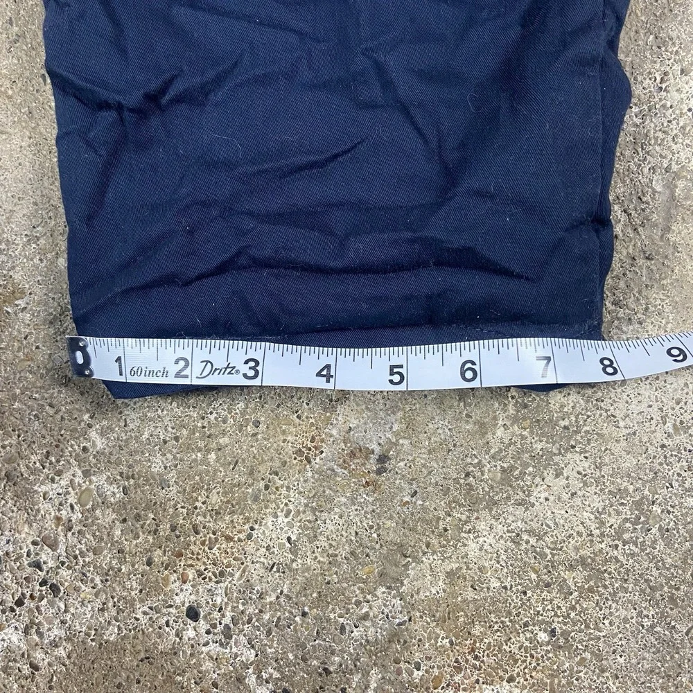 The‎ North Face Cargo Pants Size 38 Navy Blue Flannel Lined Regular Straight Fit
